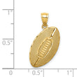 14K Football Pendant