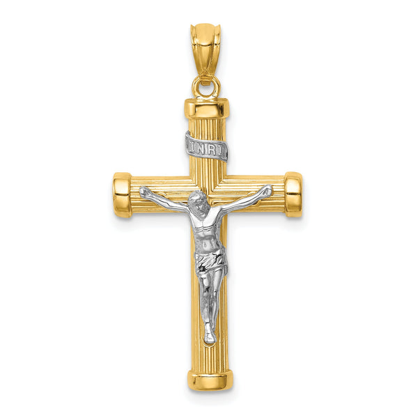 14K Two-Tone Inri Crucifix