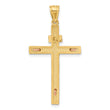 14K Two-tone INRI Crucifix Pendant