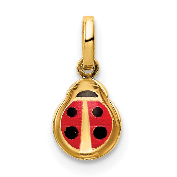14K Enamel Ladybug Charm