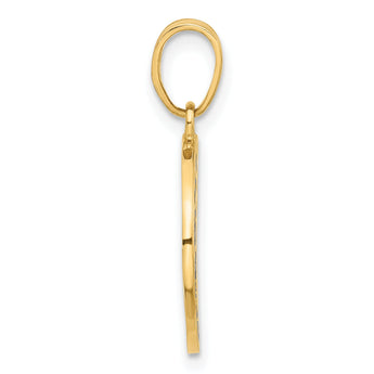 14K Polished Enameled Sun and Stars Pendant