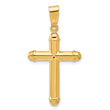 14K Polished Cross Pendant