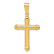 14K Polished Cross Pendant