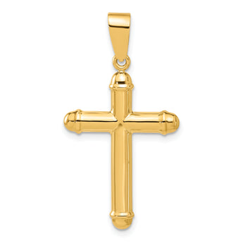 14K Polished Cross Pendant