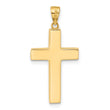 14K Polished Cross Pendant