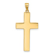 14K Polished Cross Pendant
