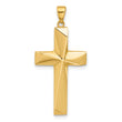 14K Polished Cross Pendant