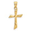 14K Polished Cross Pendant