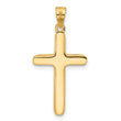 14K Polished Crucifix Pendant