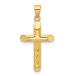 14K Polished Crucifix Pendant
