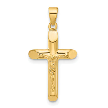 14K Polished Crucifix Pendant