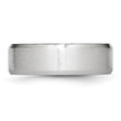 Cobalt Beveled Edge Satin 7mm Band - Birthstone Company