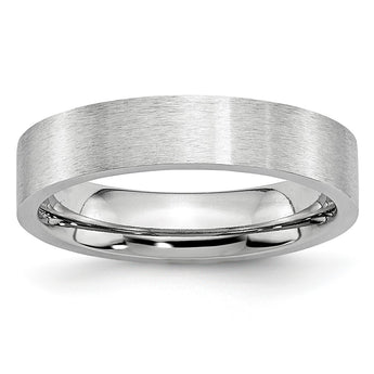 Cobalt Flat Satin 5mm Band - Birthstone Company