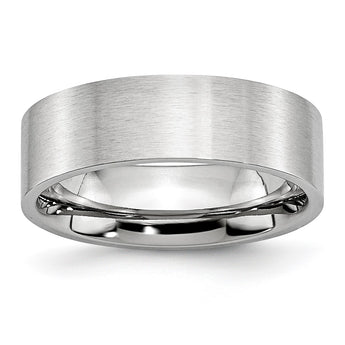 Cobalt Flat Satin 7mm Band - Birthstone Company