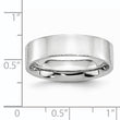 Cobalt Flat Polished 6mm Band - Birthstone Company