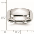 Cobalt Polished 8mm Band - Birthstone Company