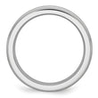 Cobalt Satin and Polished Ridged Edge 6mm Band - Birthstone Company