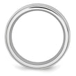 Cobalt Satin and Polished Ridged Edge 8mm Band - Birthstone Company