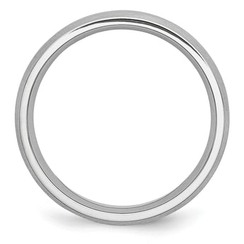 Cobalt Satin and Polished Grooved 6mm Band - Birthstone Company