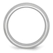 Cobalt Satin and Polished 7mm Ridged Edge Band - Birthstone Company