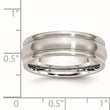 Cobalt Satin 7mm Rounded Edge Band - Birthstone Company