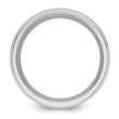 Cobalt Brushed and Polished with CZ Beveled 8mm Band
