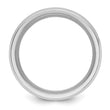 Cobalt Brushed and Polished with CZ Beveled 8mm Band - Birthstone Company