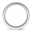 Cobalt Brushed and Polished Hammered Center 7mm Band - Birthstone Company