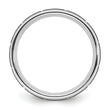 Cobalt Polished with Brushed Black IP-plated Grooved Center 8mm Band