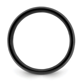Cobalt Polished Black IP-plated 8mm Band - Birthstone Company