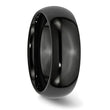 Black Ceramic 8mm Polished Band