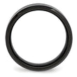 Ceramic Black with Green Carbon Fiber Inlay Beveled Edge Ring