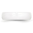 Ceramic White 6mm Polished Band