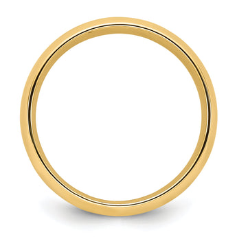 14k Yellow Gold 5mm Standard Weight Comfort Fit Wedding Band Size 4