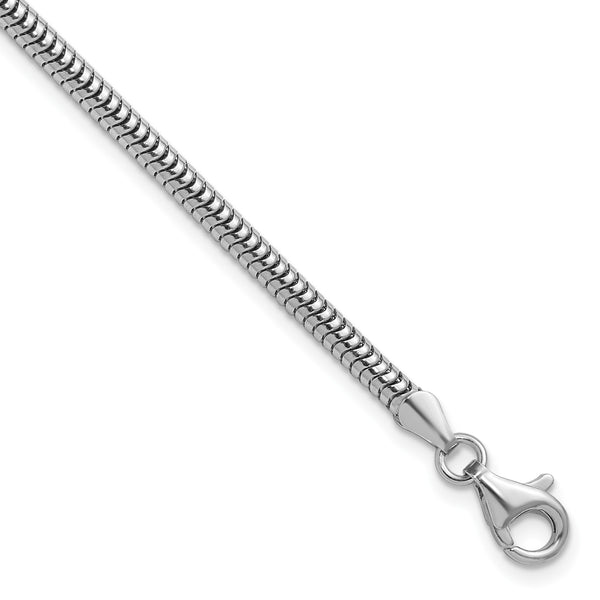 "925 Sterling Silver Beaded Bracelet 8-Inch Elegant White Finish Jewelry" - Birthstone Company