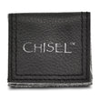 Chisel Stainless Steel Polished 5mm Bezel Black CZ Stud Post Earrings