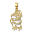 14k Polished Santa Charm