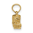 14k 3-D Miniature Train Charm
