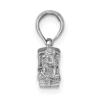 14K White Gold 3-D Miniature Train Charm