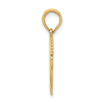 14k Polished Flat-Backed Dental Charm
