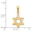14k Polished Star of David Pendant