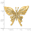 14k Polished and Beaded Butterfly Slide Charm