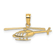 14k Helicopter Charm