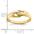 14k Free Form Knot Ring