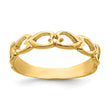 14k Open Hearts Baby Ring