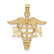 14k RN Caduceus Charm
