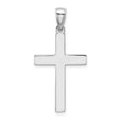14k White Gold Cross Pendant