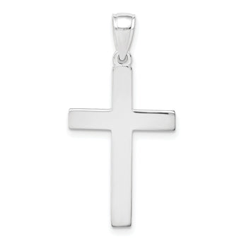 14k White Gold Cross Pendant