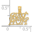 14K BEST MOM with Heart Charm