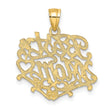 14K BEST MOM Charm